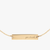 Notre Dame Go Irish Horizontal Necklace Cavan Gold Close Up