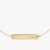 Syracuse University Horizontal Necklace Cavan Gold Close Up
