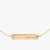 University of Texas Horizontal Necklace Cavan Gold Close Up