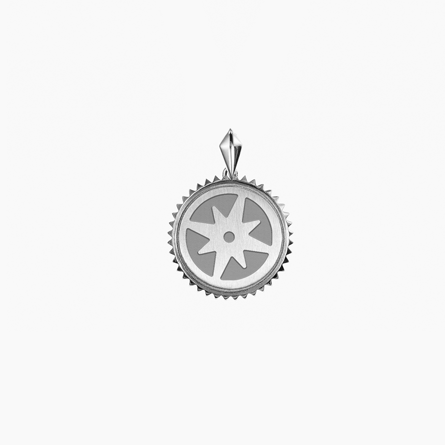 Theta Phi Alpha Sunburst Compass Necklace