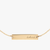 University of Virginia Horizontal Necklace Cavan Gold Close Up