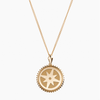 Theta Phi Alpha Sunburst Compass Pendant