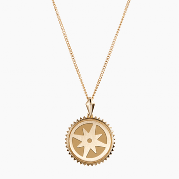 Theta Phi Alpha Sunburst Compass Pendant