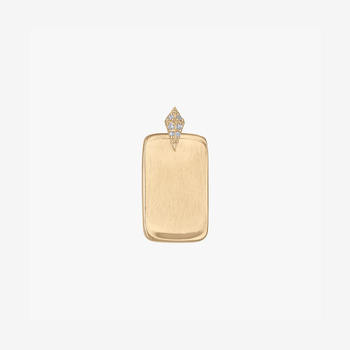Custom Diamond Ingot Petite Pendant