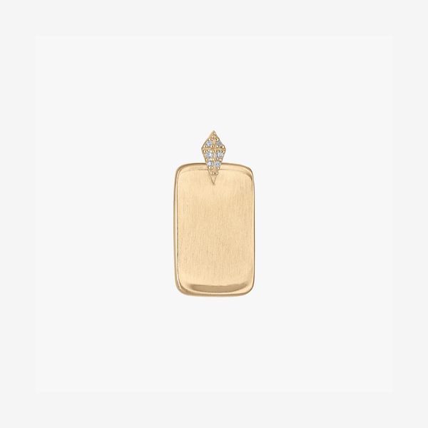 Custom Diamond Ingot Petite Pendant