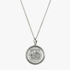 Sterling Silver Dartmouth Crest Sunburst Necklace