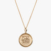 Gold Vermeil 14K Gold Dartmouth Crest Sunburst Necklace