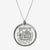 Silver Dartmouth Florentine Crest Necklace Large