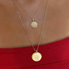 South Carolina Palm Sunburst Pendant on figure