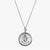 Silver Delta Delta Delta Sunburst Crest Necklace
