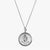 Silver Delta Delta Delta Sunburst Crest Necklace