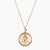 Gold Delta Delta Delta Sunburst Crest Necklace