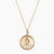 Gold Delta Delta Delta Sunburst Crest Necklace