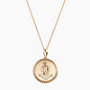 Gold Delta Delta Delta Sunburst Crest Necklace
