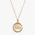 Gold Delta Delta Delta Sunburst Letters Necklace