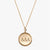 Gold Delta Delta Delta Sunburst Letters Necklace