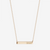 Delta Delta Delta Horizontal Bar Necklace in Cavan Gold and 14K Gold