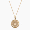 Gold Vermeil 14K Gold University of Delaware Crest Sunburst Necklace