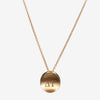 Gold Delta Gamma Letters Necklace Petite