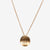 Gold Delta Gamma Letters Necklace Petite