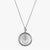 Silver Delta Gamma Sunburst Crest Necklace