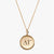 Gold Delta Gamma Sunburst Letters Necklace
