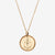 Gold Delta Gamma Florentine Crest Necklace Petite