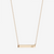 Delta Gamma Horizontal Bar Necklace in Cavan Gold and 14K Gold