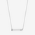 Delta Gamma Horizontal Bar Necklace in Sterling Silver