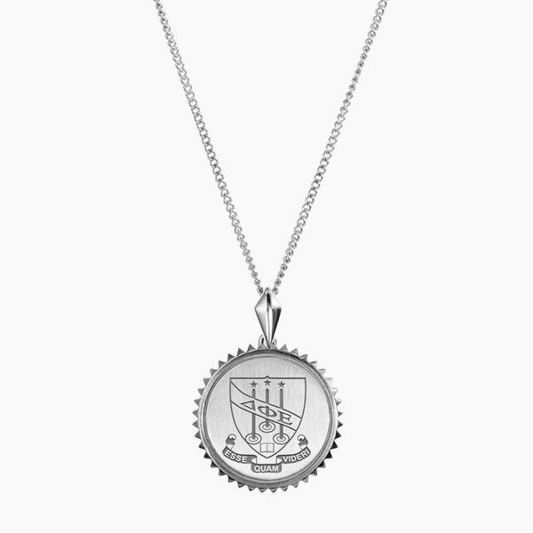 Delta Phi Epsilon Sunburst Crest Pendant