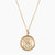 Gold Delta Phi Epsilon Sunburst Crest Necklace