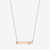 Delta Zeta Horizontal Bar Necklace in Cavan Gold and 14K Gold