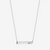Delta Zeta Horizontal Bar Necklace in Sterling Silver