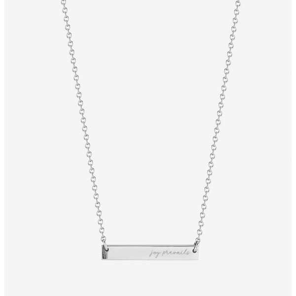 Kentucky DanceBlue Joy Prevails Horizontal Bar Necklace