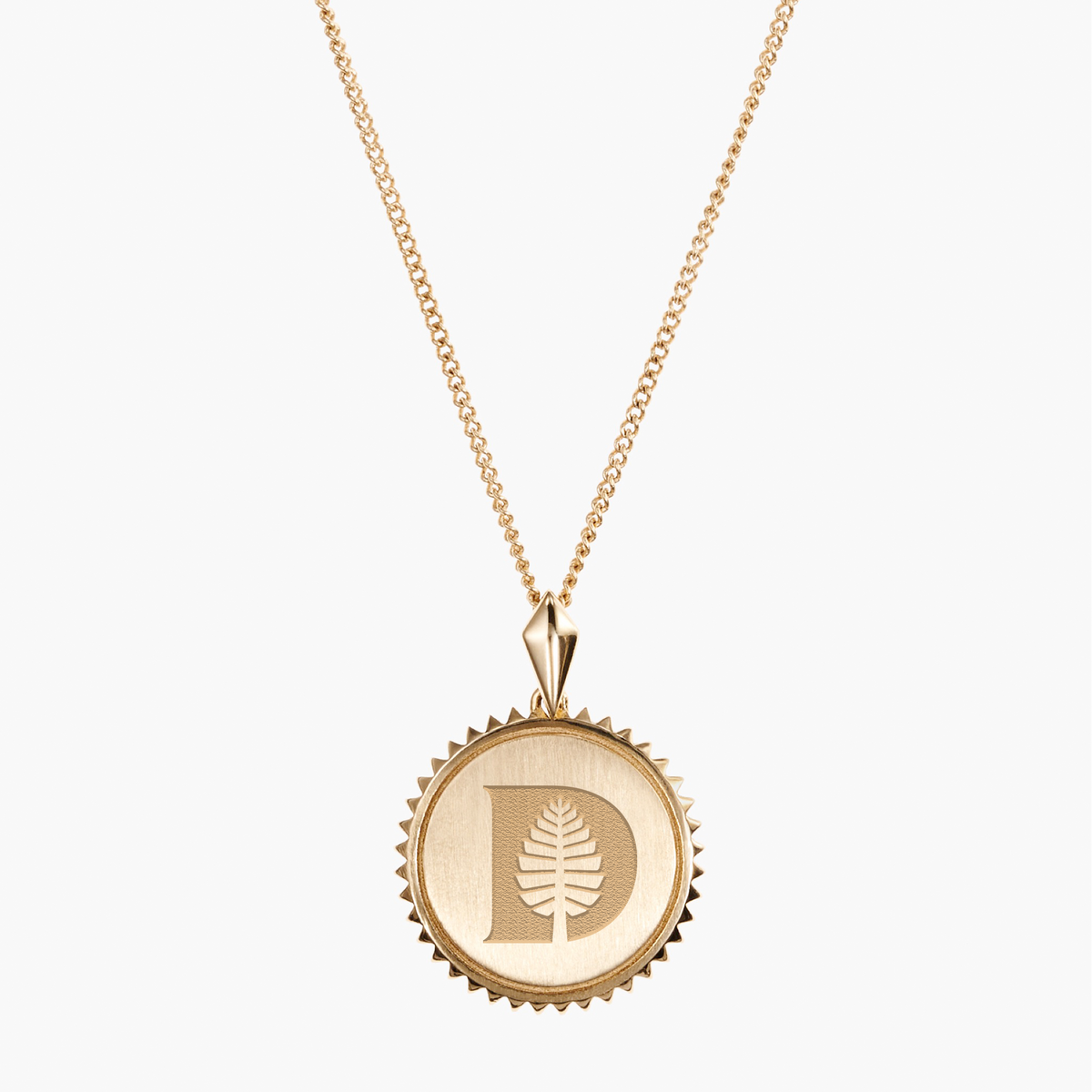 Dartmouth D Pine Sunburst Pendant