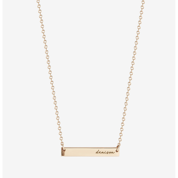 Denison Horizontal Bar Necklace
