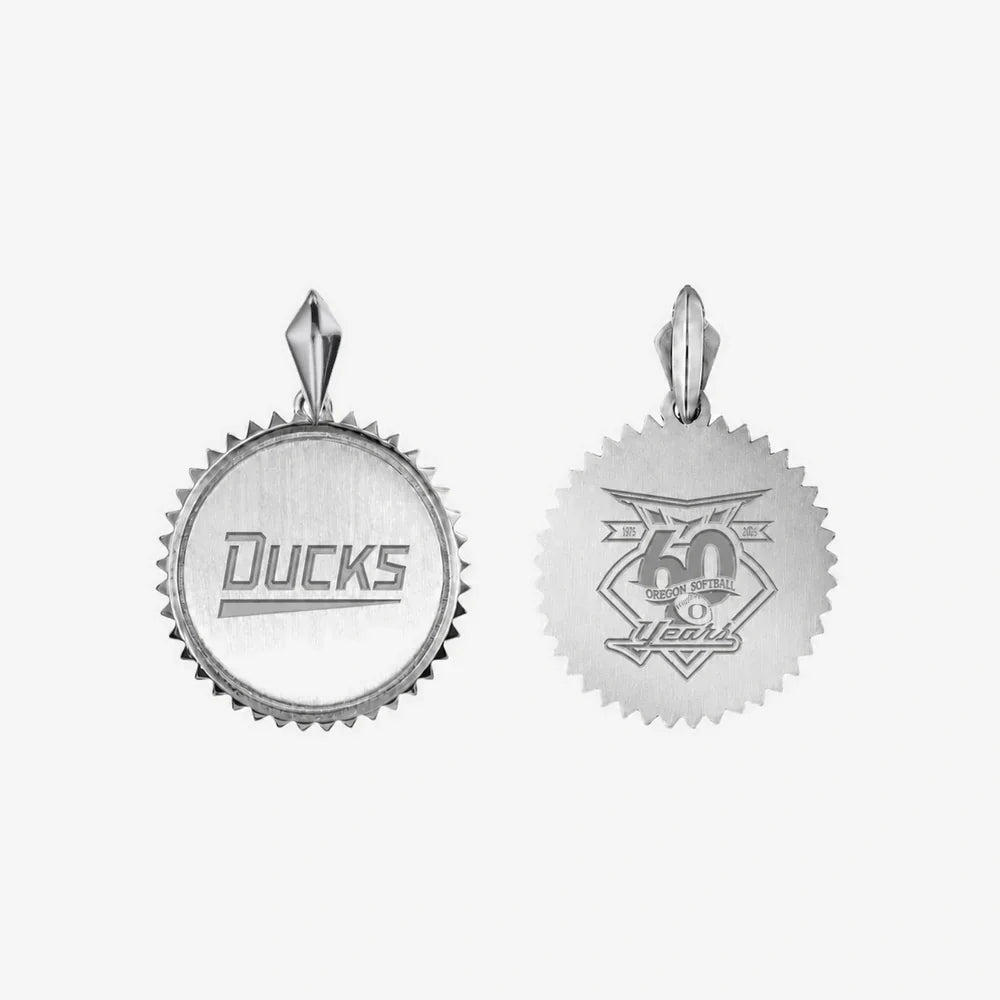 Oregon Softball 60th Anniversary Sunburst Pendant