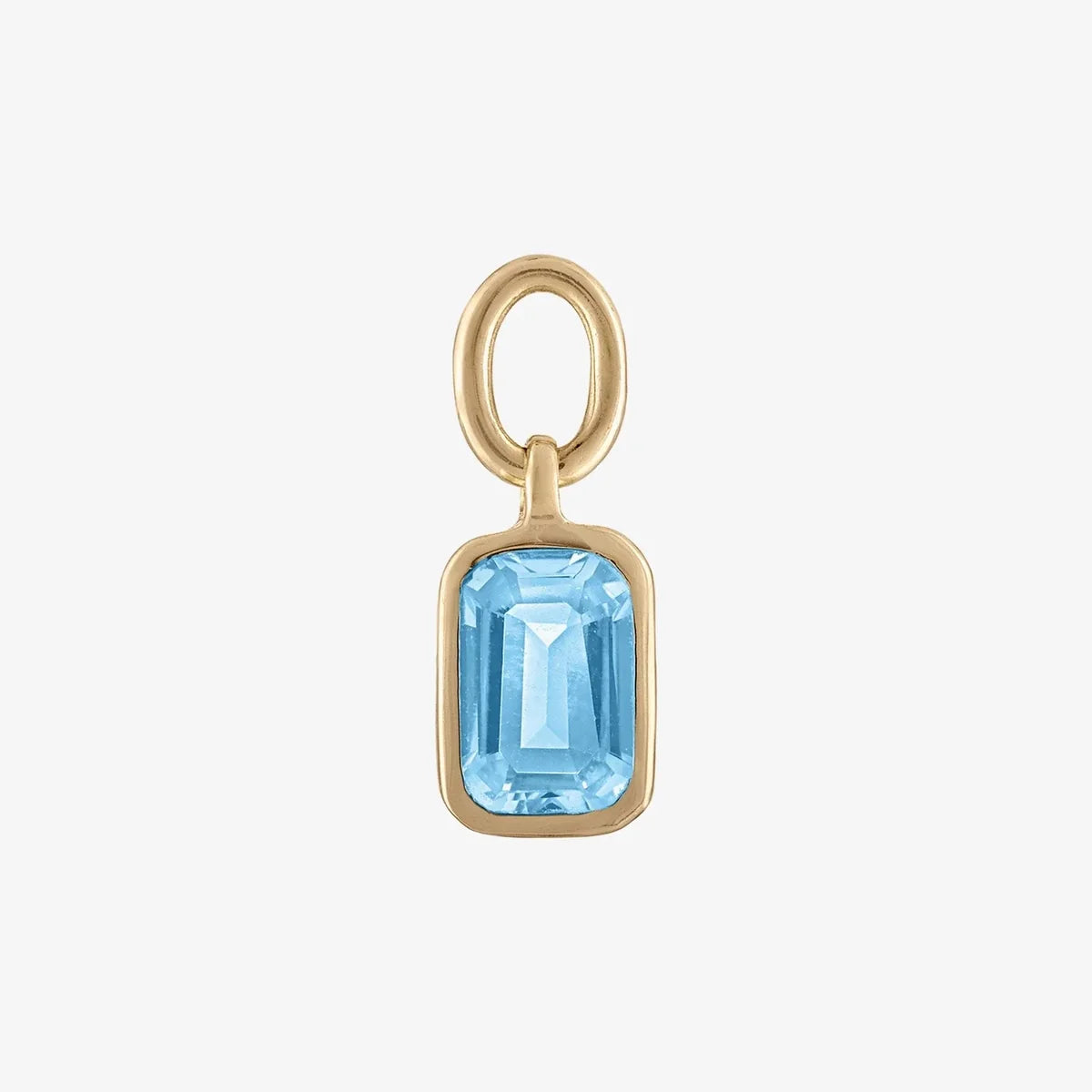 Blue Topaz Earring Charm