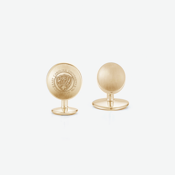 ECU Crest Organic Cufflinks