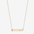 ECU Horizontal Bar Necklace in Cavan Gold and 14K Gold