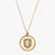 Gold Elon Florentine Leaf Necklace Petite