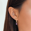 Kansas State Mini U Earring Bundle shown on figure in gold