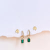 Notre Dame Emerald Shamrock Florentine Earring Bundle