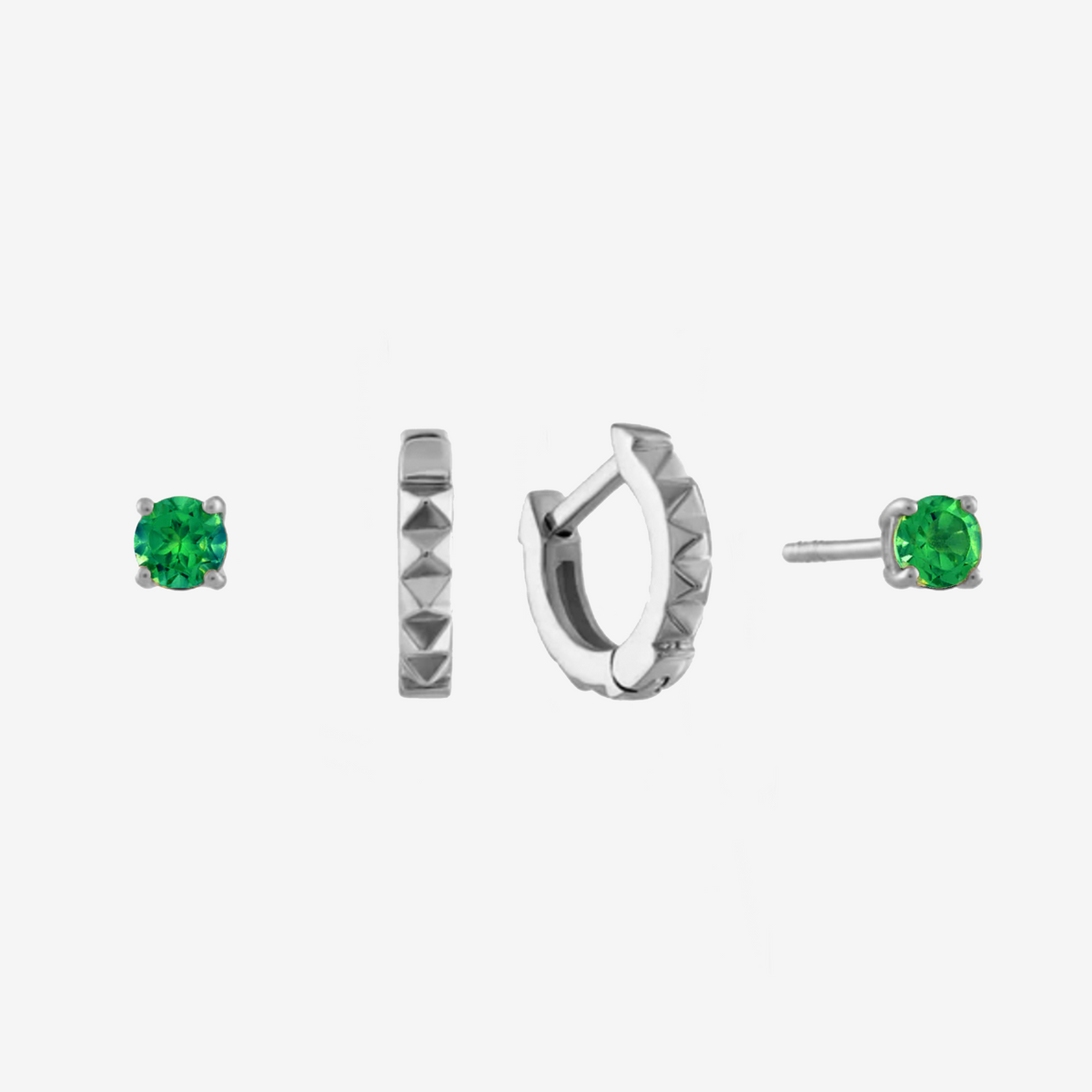 Emerald Sunburst Earring Bundle