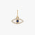 Diamond Evil Eye Charm Cavan Gold