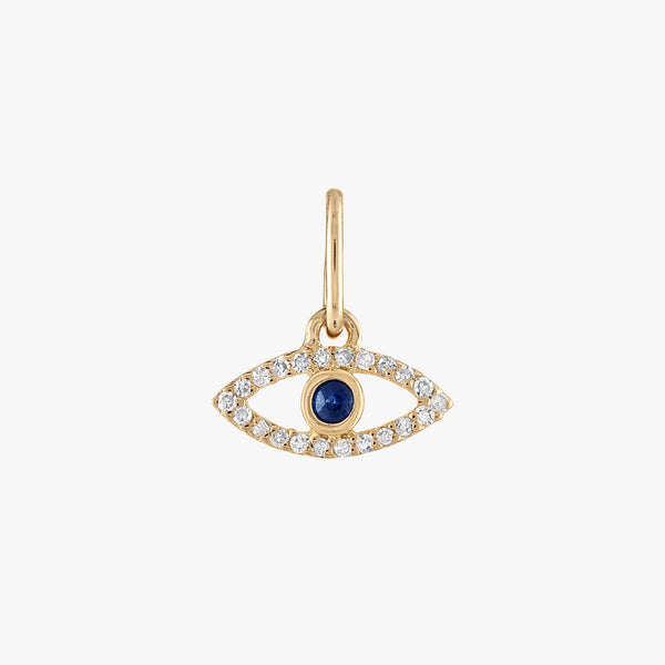 Diamond Evil Eye Charm Cavan Gold