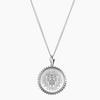 Sterling Silver Fairfield University Crest Sunburst Necklace