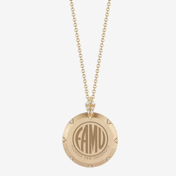 Florida A&M Gold Diamond Necklace