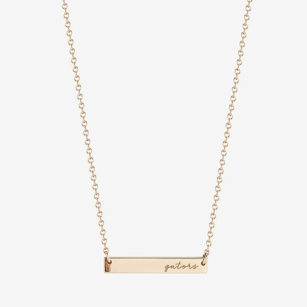 Florida Gators Horizontal Bar Necklace