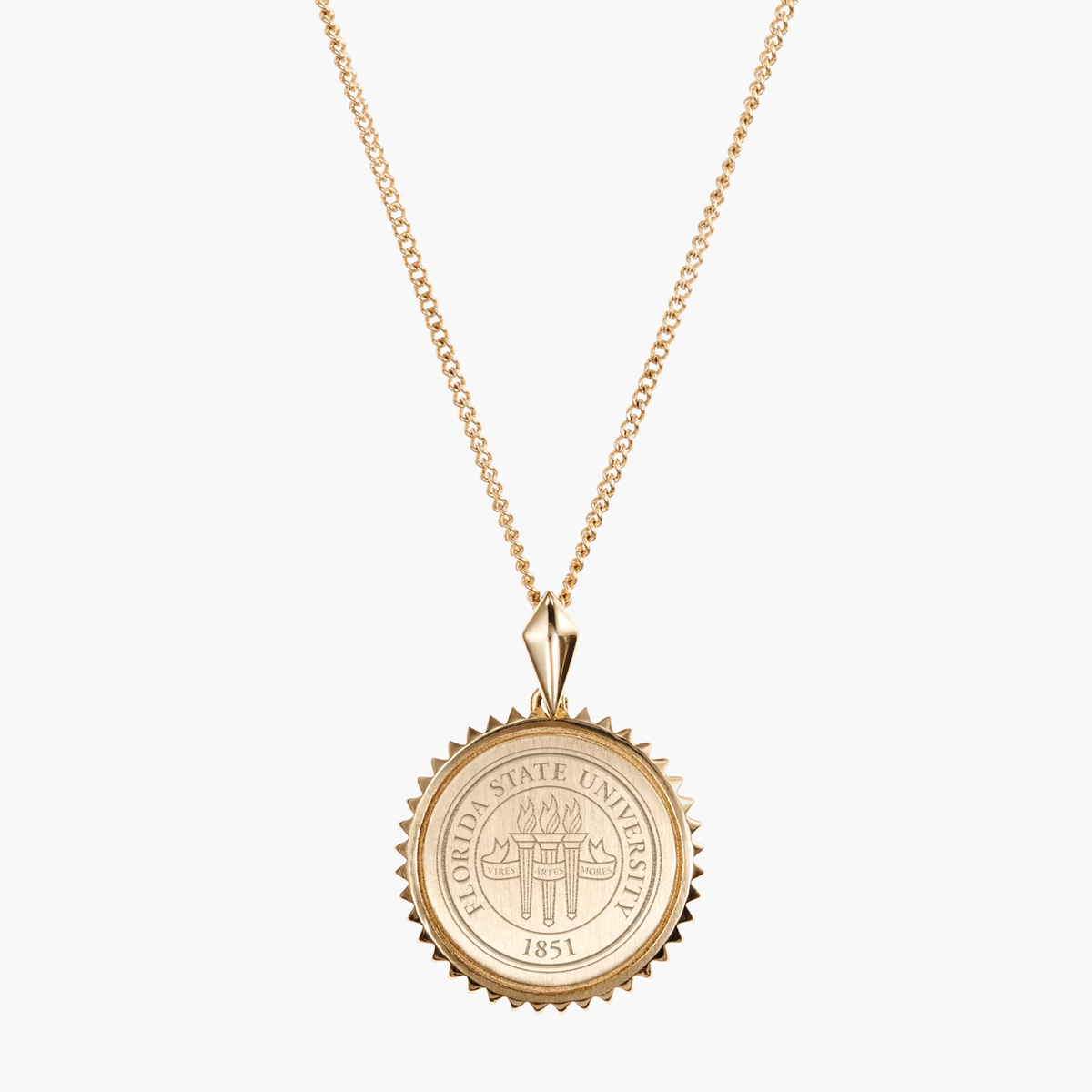 FSU Sunburst Pendant